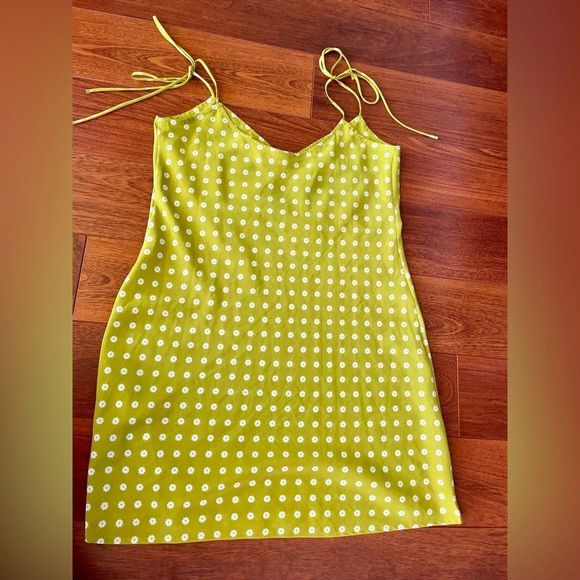 Levi’s GEM SLIP DRESS floral green size extra large - Picture 6 of 13